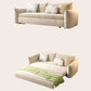 Velvet Sofa Bed with Square Arm Convertible 35.43" D Sofa for Living Room