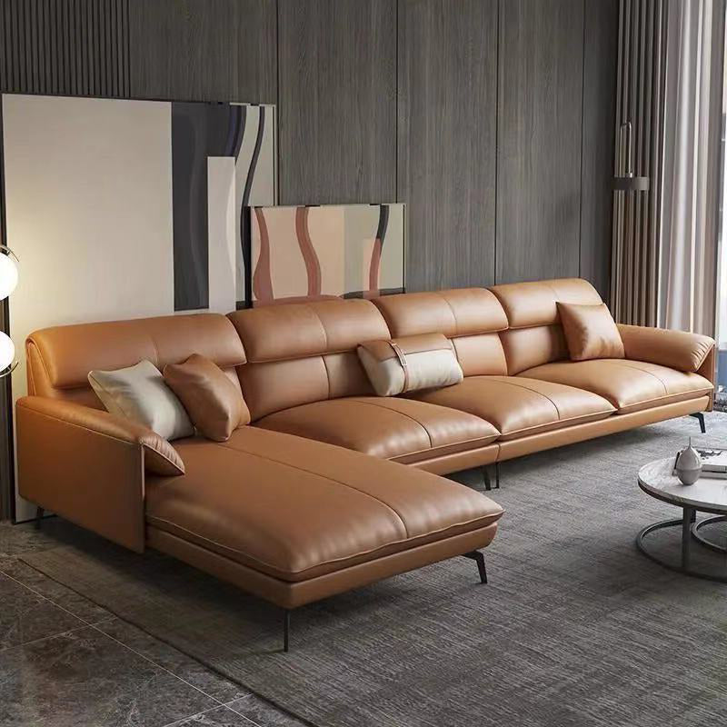 Glam Stationary echtes Lederkissen Top Arm Kissen Sofa -Chaise