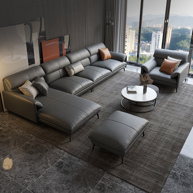 Glam Stationary echtes Lederkissen Top Arm Kissen Sofa -Chaise