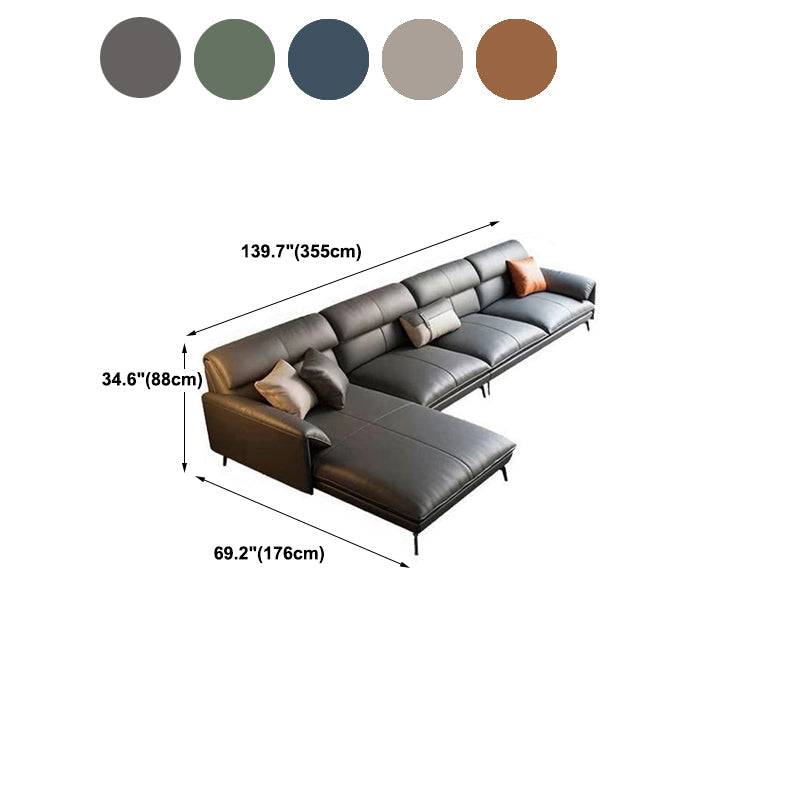 Glam Stationary echtes Lederkissen Top Arm Kissen Sofa -Chaise