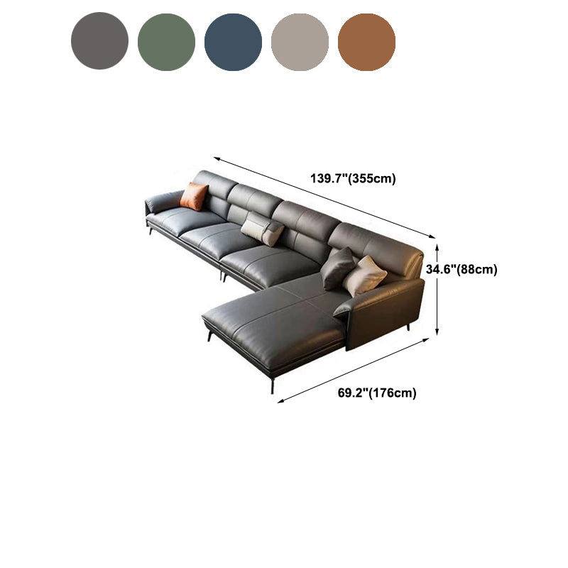 Glam Stationary echtes Lederkissen Top Arm Kissen Sofa -Chaise