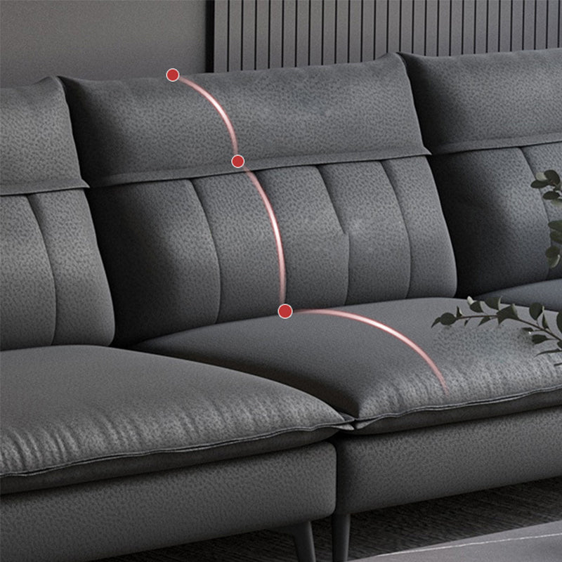 Soggiorno stazionario in vetro stazionario in pelle stazionaria cuscinetti del braccio ad incasso