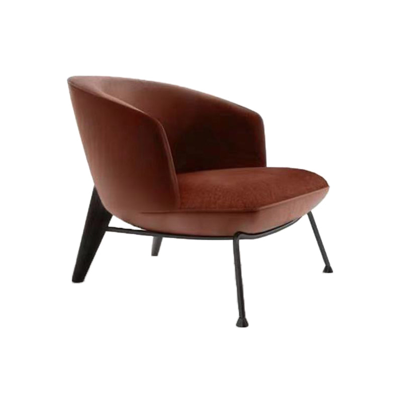 Zeitgenössischer Stoff Slipper armlos mit schwarzen Beinen Akzentstuhl