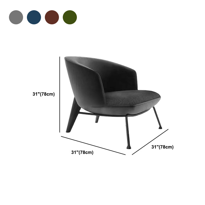 Zeitgenössischer Stoff Slipper armlos mit schwarzen Beinen Akzentstuhl