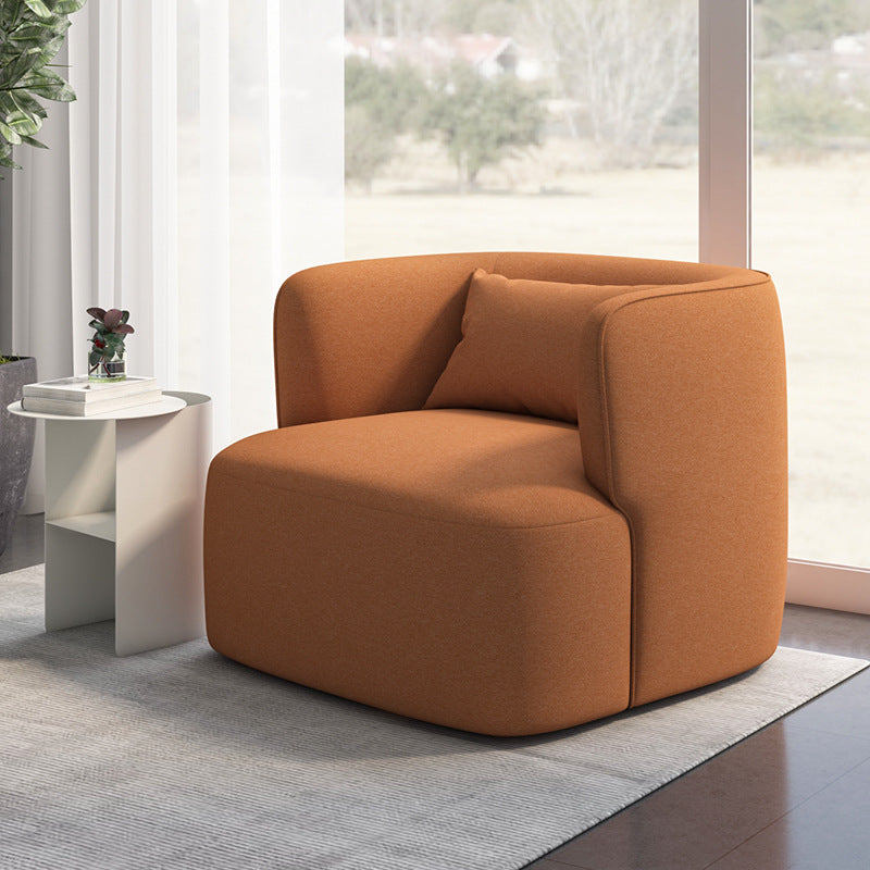 Nordic Arms Included with Pillow Fixed Back Living Room Accent Armchair Clearhalo 'Accent Chairs' 'accent_chairs' 'Chairs & Seating' 'furn' 'furn_accent_chairs' 'Furniture' 'Living Room Furniture' 5961656