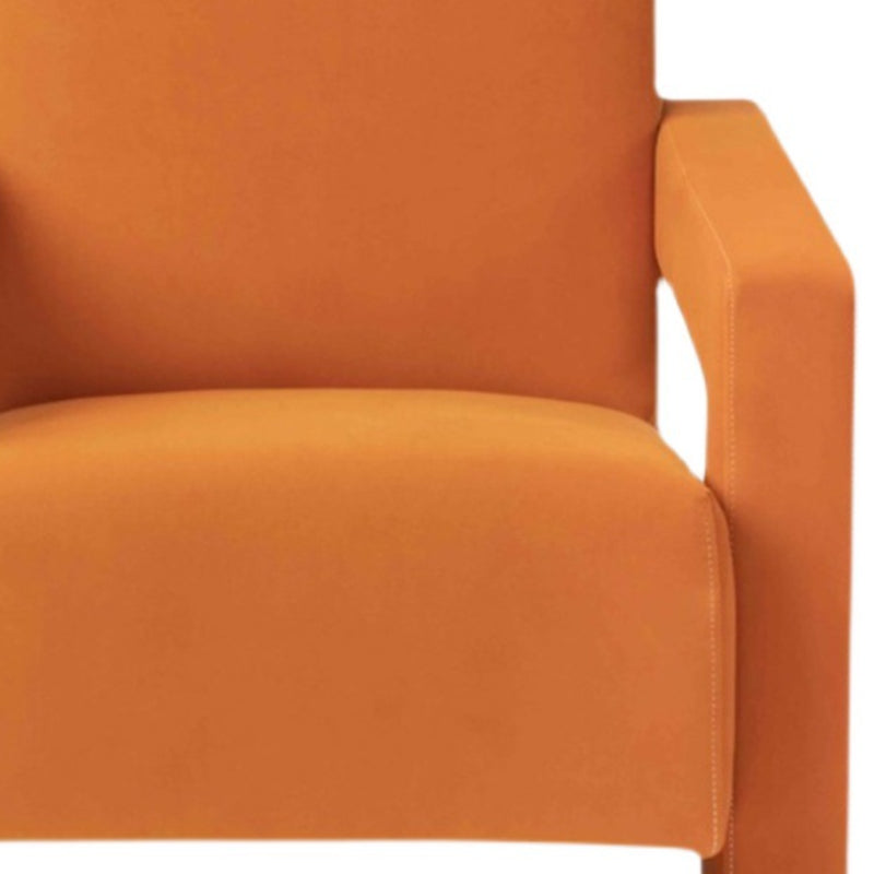 Nordic Square Arms Fabric Arms Included Fixed Back Accent Room Chair