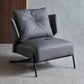 Contemporary Bonded Leather Armless with Black Legs Pillow Back Accent Room Chair