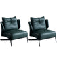 Contemporary Bonded Leather Armless with Black Legs Pillow Back Accent Room Chair