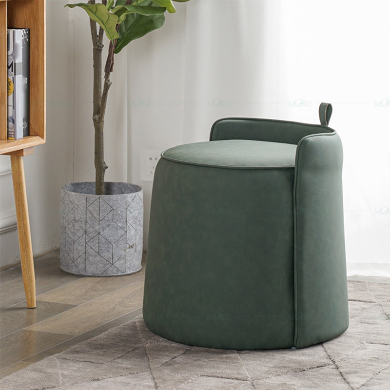 Nordic Parsons Chair Vanity Bonded Leather Armless Vanity Chair