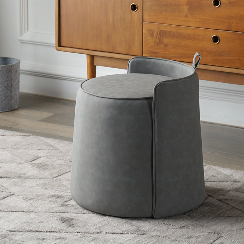 Nordic Parsons Chair Vanity Bonded Leather Armless Vanity Chair