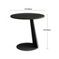 Stone Top Coffee Table with Black Metal Legs for Living Room