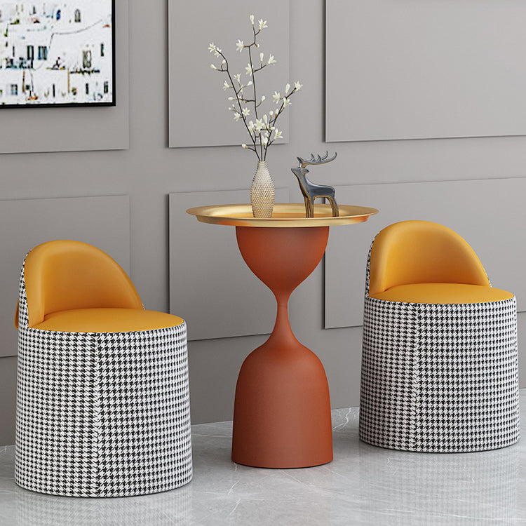 Mid-Century Modern Iron Coffee Cocktail Table Pedestal Cocktail Table Clearhalo 'Coffee & Accent Tables' 'Coffee Tables' 'coffee_tables' 'furn' 'furn_coffee_tables' 'Furniture' 'Living Room Furniture' 5962009