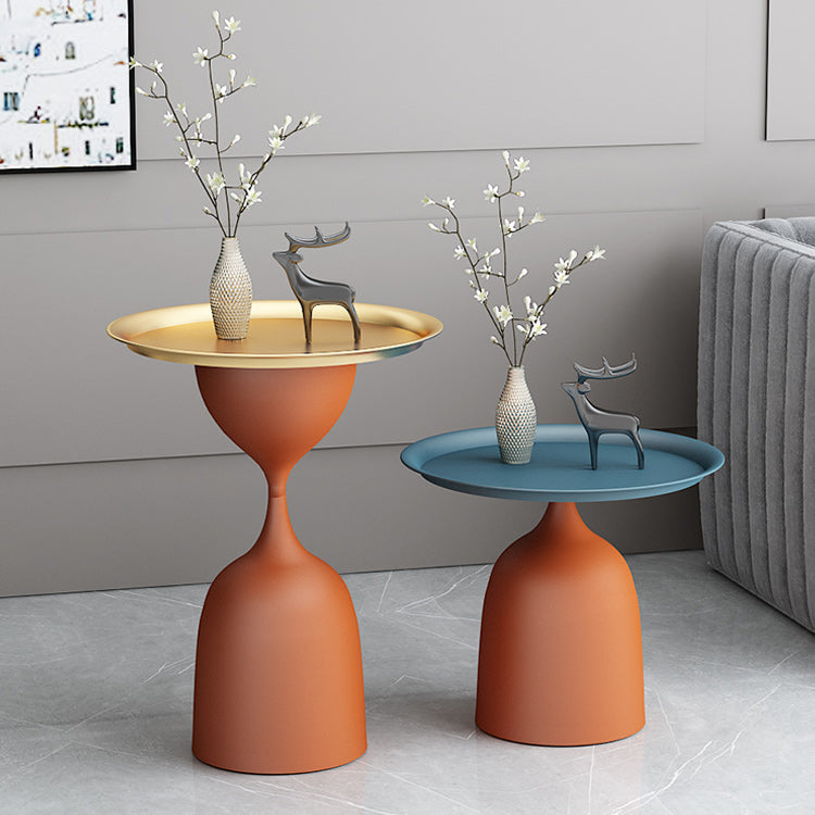 Mid-Century Modern Iron Coffee Cocktail Table Pedestal Cocktail Table Clearhalo 'Coffee & Accent Tables' 'Coffee Tables' 'coffee_tables' 'furn' 'furn_coffee_tables' 'Furniture' 'Living Room Furniture' 5962018