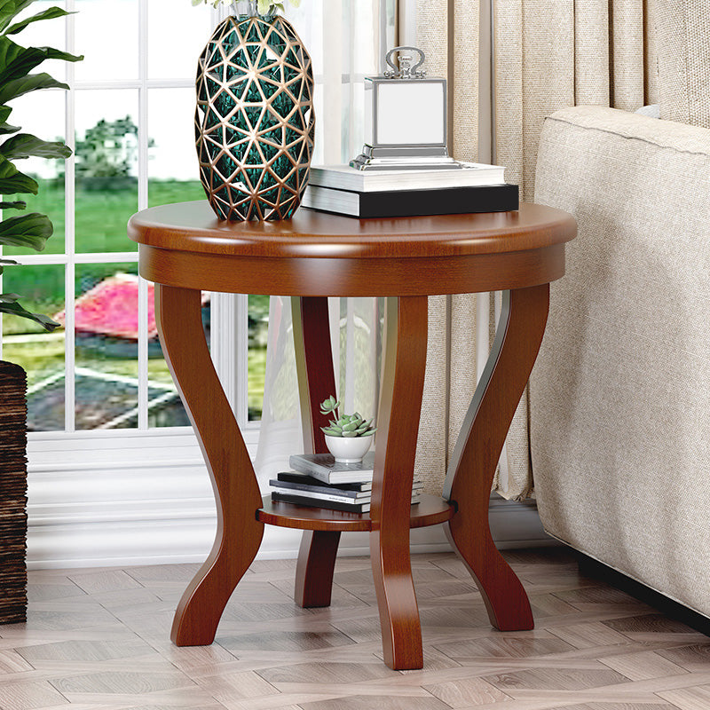 Round 4 Legs End Table Traditional Side End Table for Living Room Clearhalo 'Coffee & Accent Tables' 'End & Side Tables' 'end_side_tables' 'furn' 'furn_end_side_tables' 'Furniture' 'Living Room Furniture' 5962277