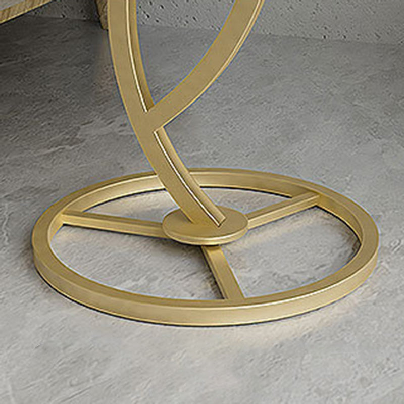 丸い台座エンドテーブルリビングルームのミニマリストサイドエンドテーブル