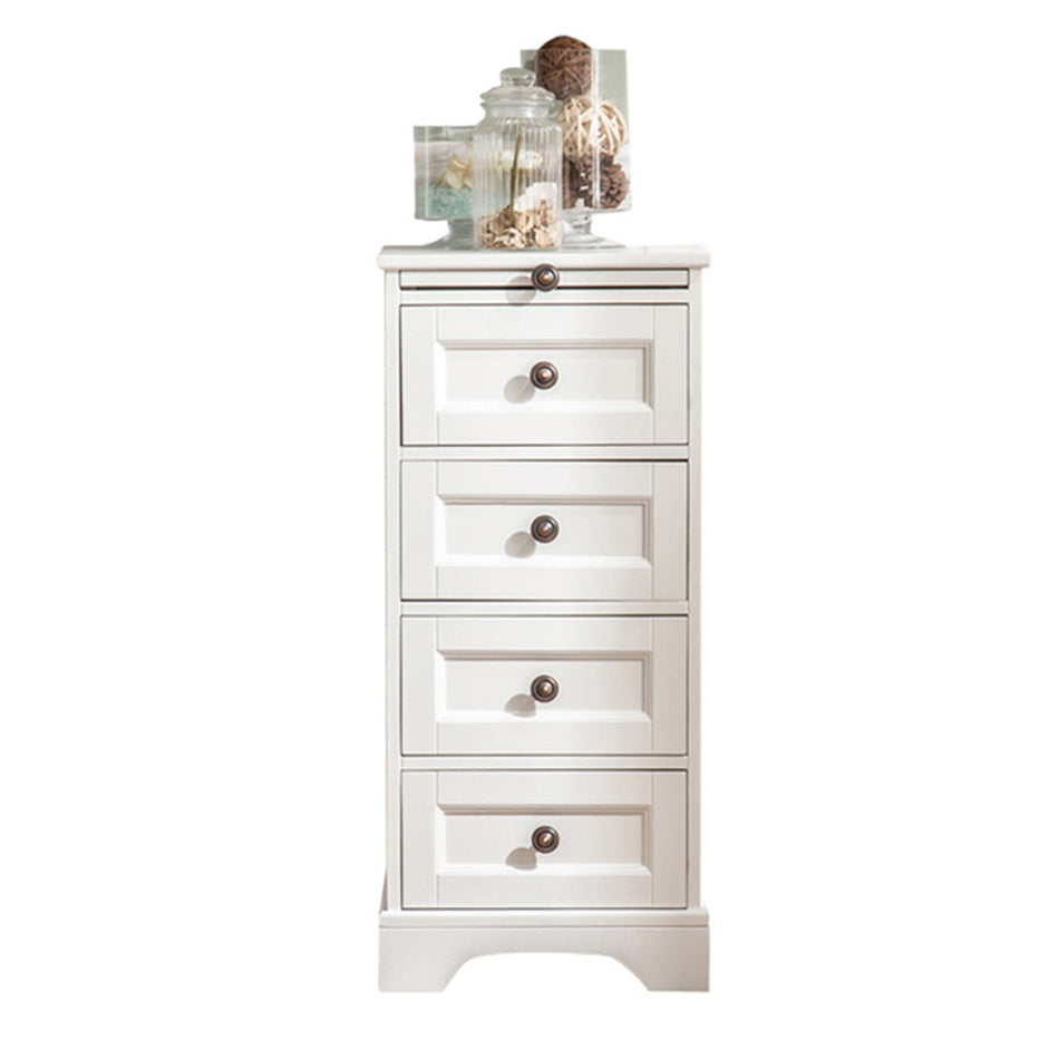 Contemporary Accent Chest with 4 Drawers and Distressed Finish Metal Clearhalo 'Cabinets & Chests' 'cabinets_chests' 'furn' 'furn_cabinets_chests' 'Furniture' 'Living Room Furniture' 5962340
