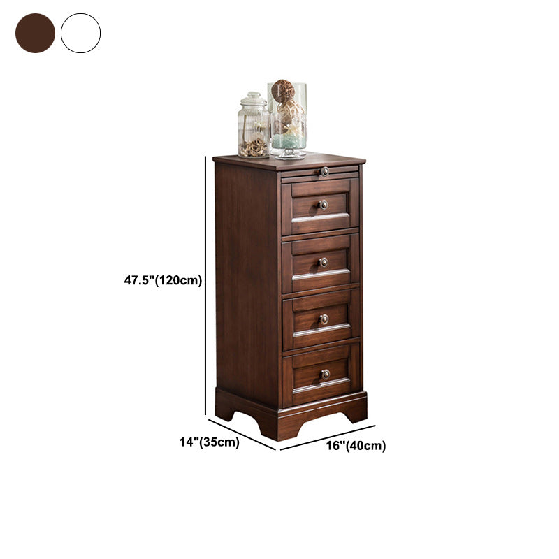 Contemporary Accent Chest with 4 Drawers and Distressed Finish Metal Clearhalo 'Cabinets & Chests' 'cabinets_chests' 'furn' 'furn_cabinets_chests' 'Furniture' 'Living Room Furniture' 5962345