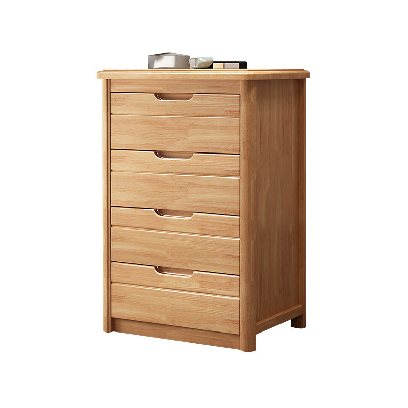 Walnut Modern y Contemporáneo Acento de acento Pecho cuadrado con cajón