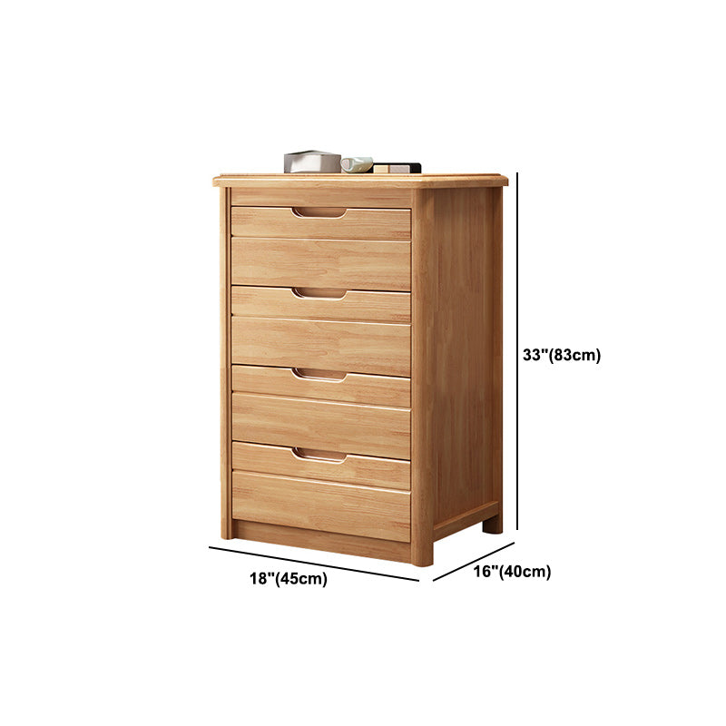 Walnut Modern y Contemporáneo Acento de acento Pecho cuadrado con cajón