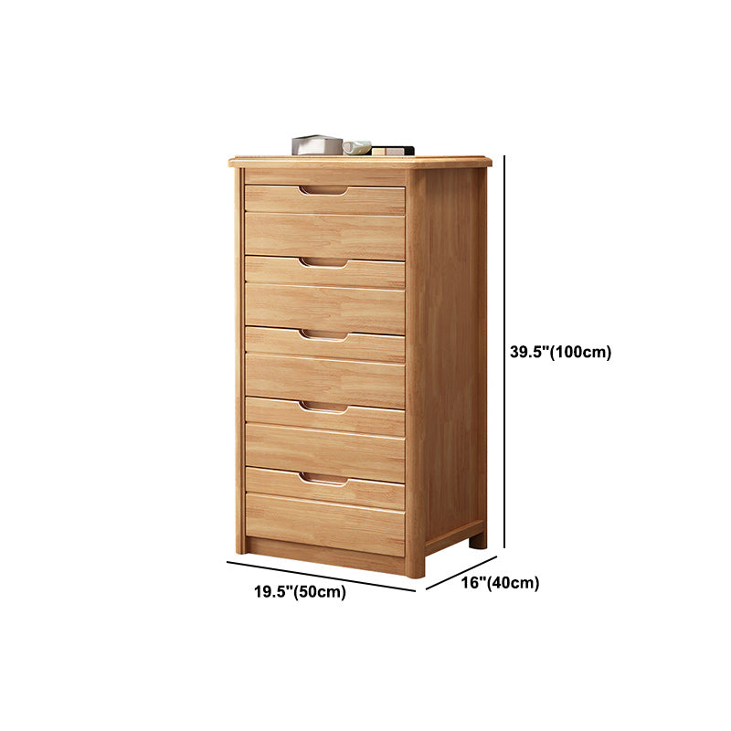 Walnut Modern y Contemporáneo Acento de acento Pecho cuadrado con cajón