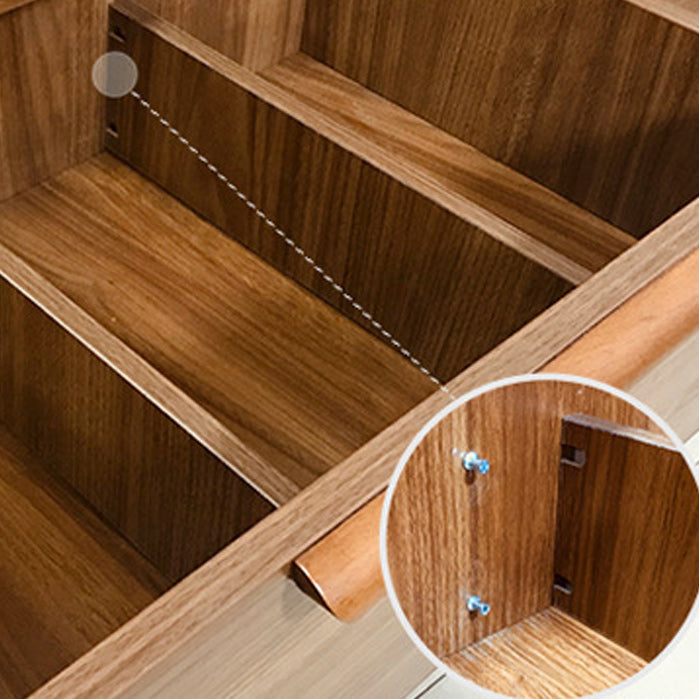 Midden-eeuwse moderne accentkist met rubberwood benen rechthoekige kist