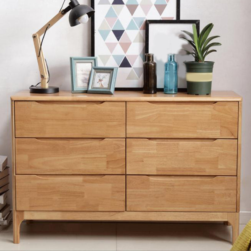 Contemporary Chest Rubberwood Accent Chest in Antique Finish Natural 6 Clearhalo 'Cabinets & Chests' 'cabinets_chests' 'furn' 'furn_cabinets_chests' 'Furniture' 'Living Room Furniture' 5962439
