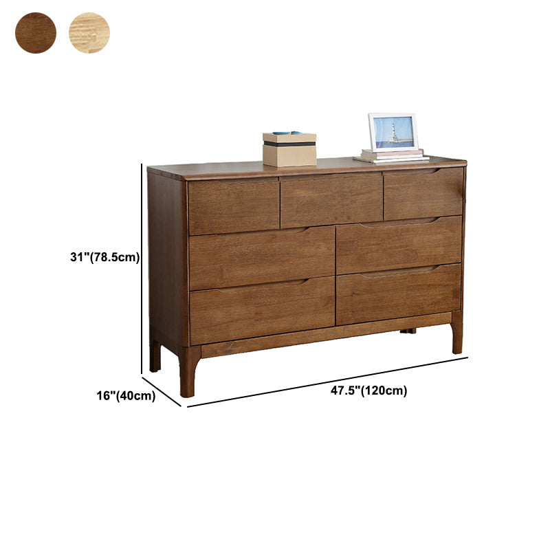 Contemporary Chest Rubberwood Accent Chest in Antique Finish Clearhalo 'Cabinets & Chests' 'cabinets_chests' 'furn' 'furn_cabinets_chests' 'Furniture' 'Living Room Furniture' 5962458