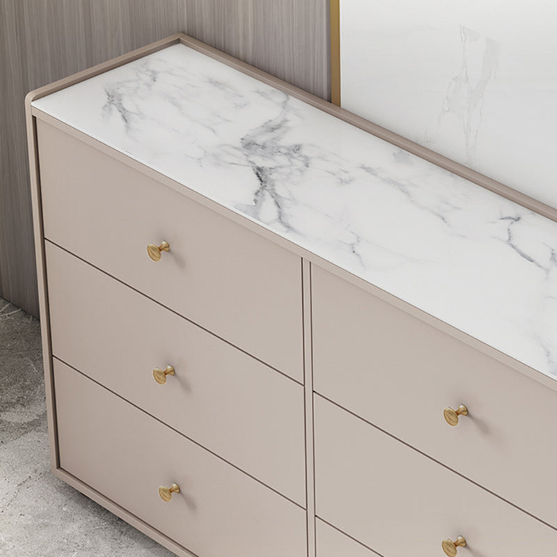 Armoire d'armoire à accent en bois moderne avec tiroir