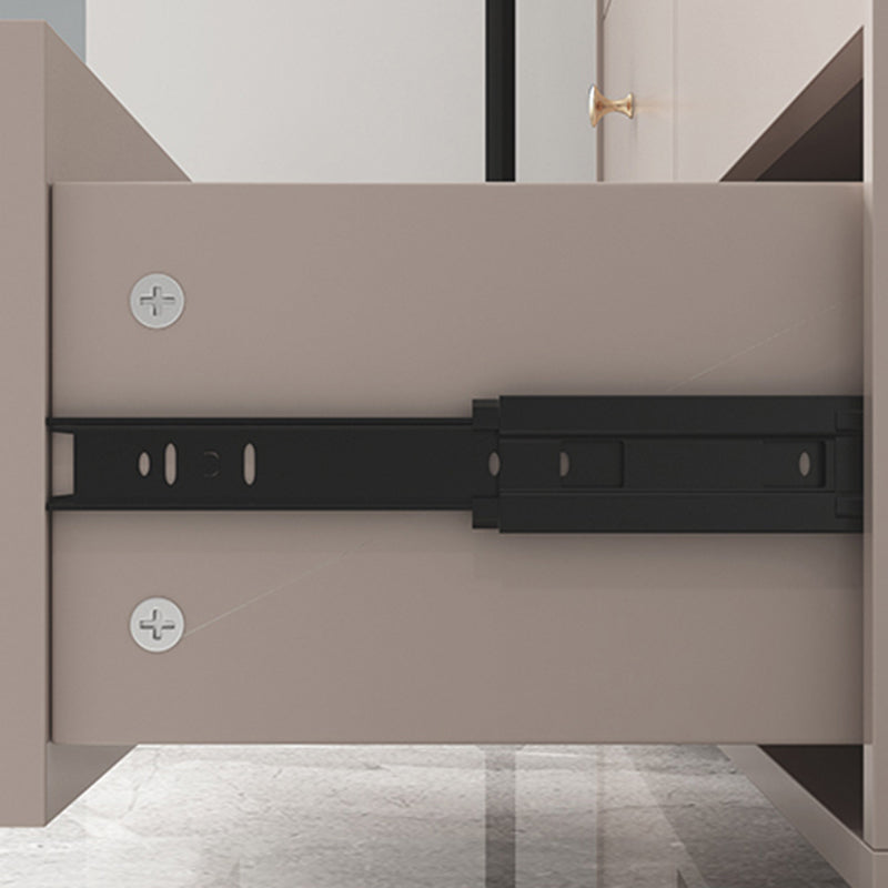 Armoire d'armoire à accent en bois moderne avec tiroir