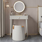 Contemporary Makeup Vanity Set Wood Dressing Table with Drawer
