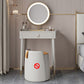 Contemporary Makeup Vanity Set Wood Dressing Table with Drawer
