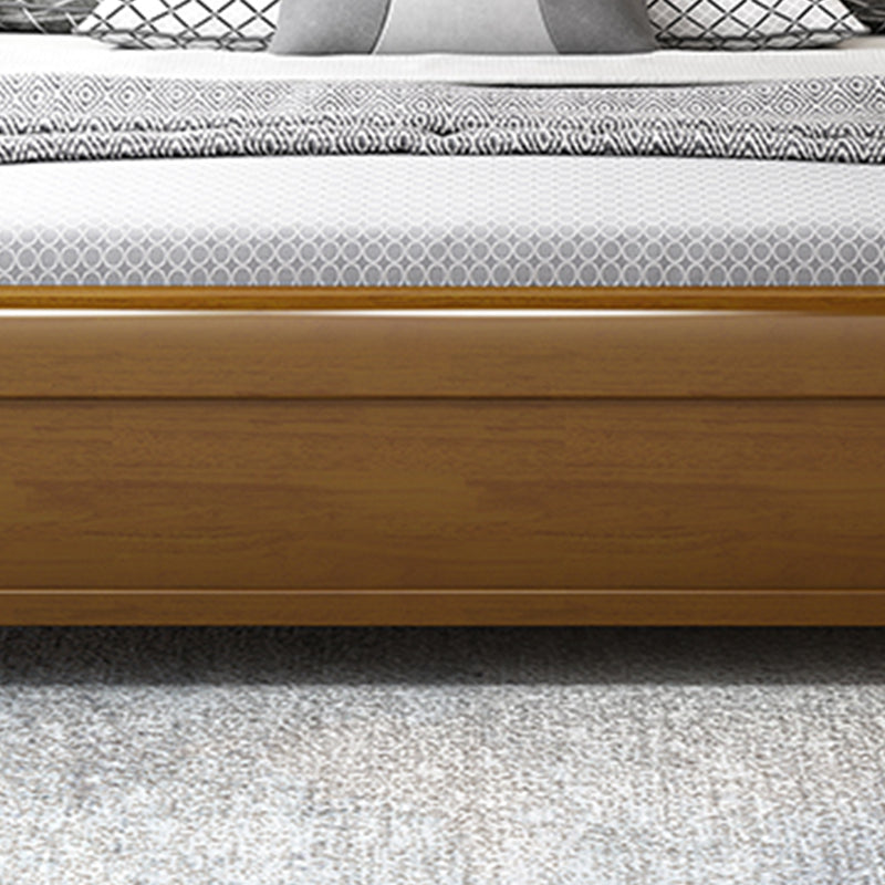 Traditional Pine Wood with Headboard Rectangular Panel Standard Bed Clearhalo 'Bedroom Furniture' 'Beds' 'furn' 'furn_beds' 'Furniture' 5962713