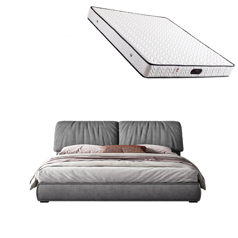 Le matelas en bois massif glam comprend un lit de tête de lit rembourré à panneau rectangulaire