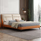 Glam Solid Wood Mattress Included with Headboard Panel Rectangular Bed Frame