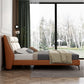Glam Solid Wood Mattress Included with Headboard Panel Rectangular Bed Frame