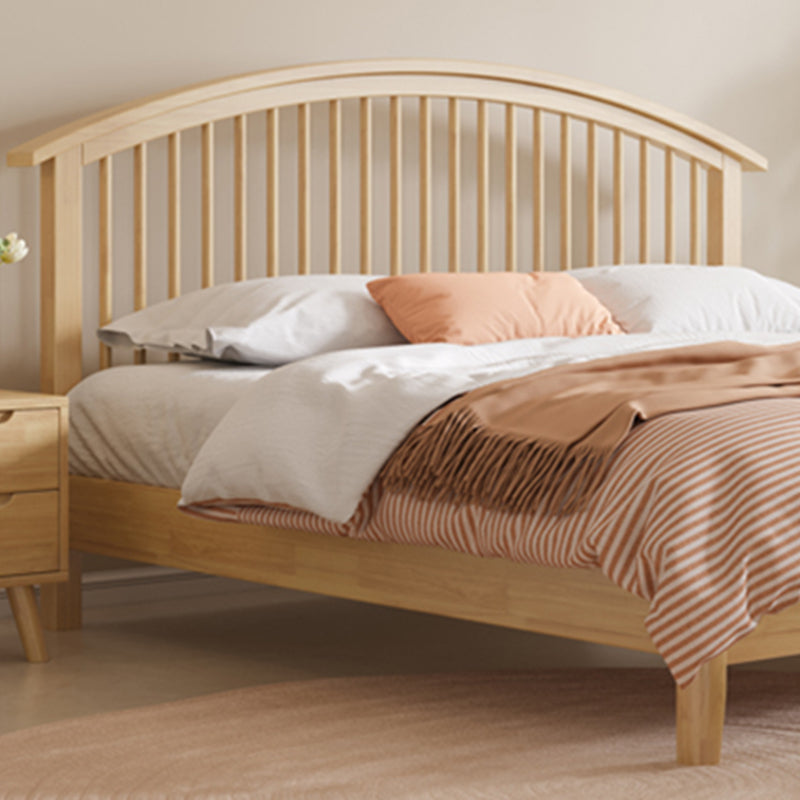 Scandinave Slat Bois massif avec matelas de tête de lit comprenait un lit de lattes arquées