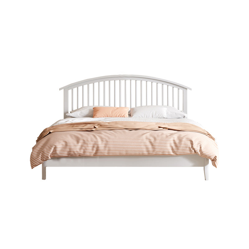 Scandinave Slat Bois massif avec matelas de tête de lit comprenait un lit de lattes arquées