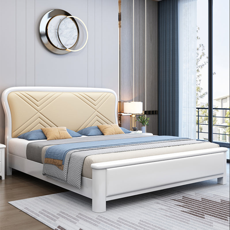Contemporary Solid Wood Mattress Included Rectangular Panel Standard Bed Panel Yellow Clearhalo 'Bedroom Furniture' 'Beds' 'furn' 'furn_beds' 'Furniture' 5962801