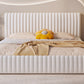 Contemporary Solid Color Mattress Included with Headboard Rectangular Standard Bed