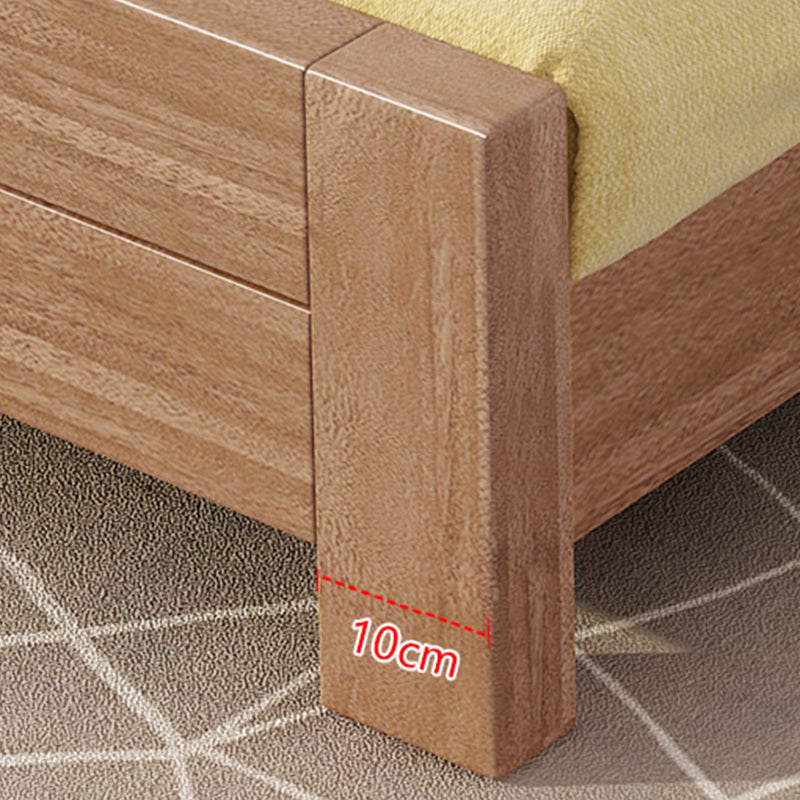 Noyer scandinave avec tête de lit Rectangulaire Panneau standard