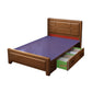 Scandinavian Solid Wood Standard Bed Natural Bed with Storage