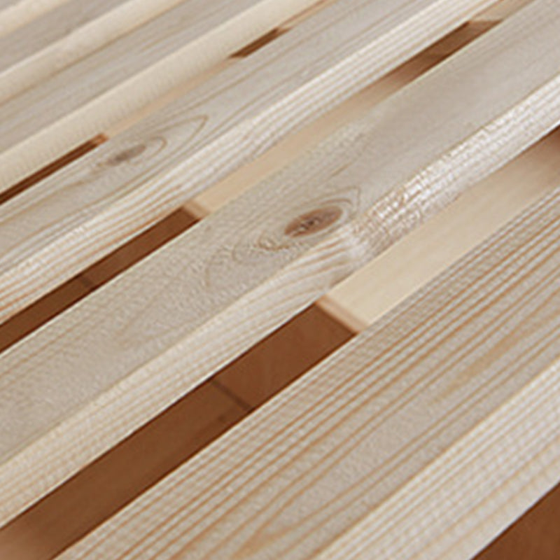 84.65 inch Wide Glam Bed Frame Solid Wood Bed with Headboard