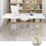 Light Luxury Wooden Writing Desk Rectangular Hairpin Office Desk Clearhalo 'furn' 'furn_office_desk' 'Furniture' 'Office Desks' 'Office Furniture' 'office_desk' 5964925