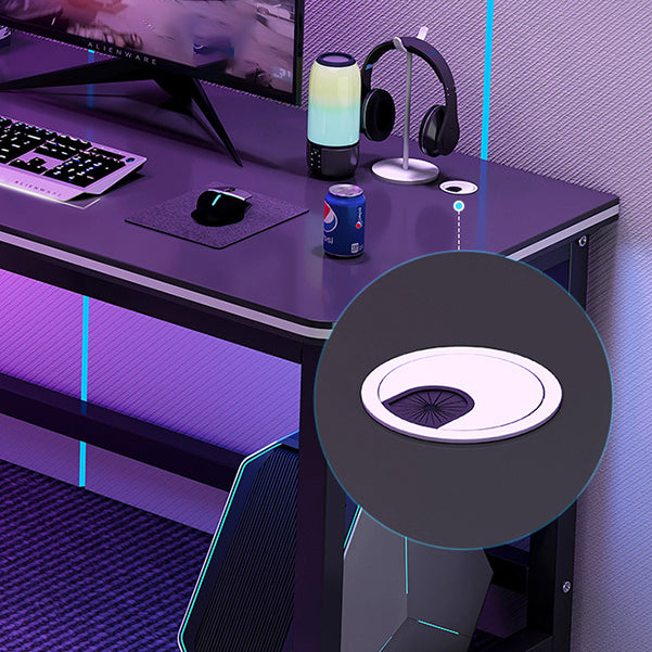 Modern & Contemporary Black Office Desk L-Shape Writing Desk Clearhalo 'furn' 'furn_office_desk' 'Furniture' 'Office Desks' 'Office Furniture' 'office_desk' 5965164