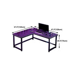 Modern & Contemporary Black Office Desk L-Shape Writing Desk Clearhalo 'furn' 'furn_office_desk' 'Furniture' 'Office Desks' 'Office Furniture' 'office_desk' 5965173