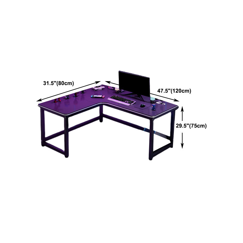 Modern & Contemporary Black Office Desk L-Shape Writing Desk Clearhalo 'furn' 'furn_office_desk' 'Furniture' 'Office Desks' 'Office Furniture' 'office_desk' 5965175