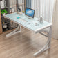 Rectangular Glass Computer Desk Contemporary Home Office Desk Clearhalo 'furn' 'furn_office_desk' 'Furniture' 'Office Desks' 'Office Furniture' 'office_desk' 5965239