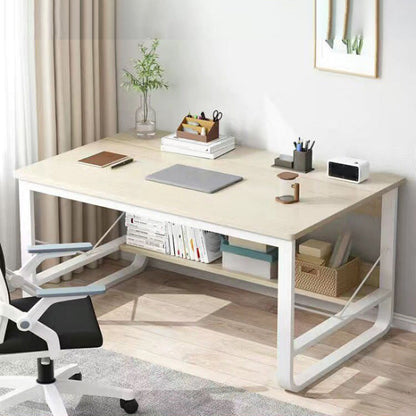 Scrivania industriale rettangolare da 60 "scrivania in legno di larghezza