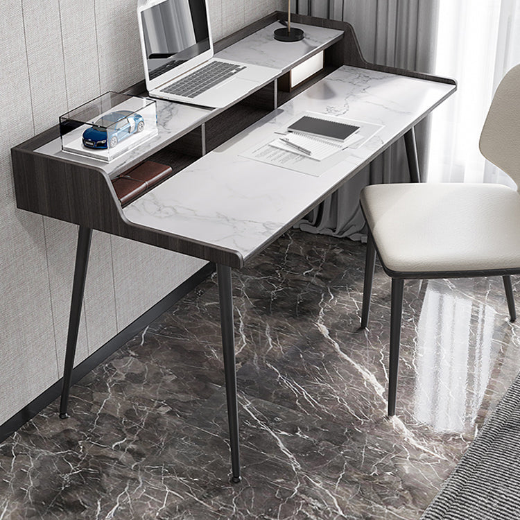 Bureau d'ordinateur en pierre de style industriel bureau rectangulaire de bureau