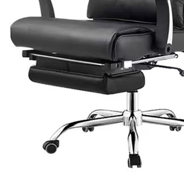 Contemporary Office Chair Tilt Mechanism Footrest Pillow Included Executive Chair Clearhalo 'furn' 'furn_office_chair' 'Furniture' 'Office Chairs' 'Office Furniture' 'office_chair' 5965345